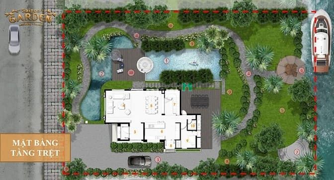 Hình ảnh Đất biệt thự khu compoud cao cấp dt 1500m2 giá 17tr/m2