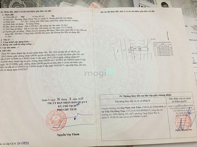 Hình ảnh bán đất đường đình phong phú , P. TNPB , Quận 9 ( dt 117m giá 4ty250 )