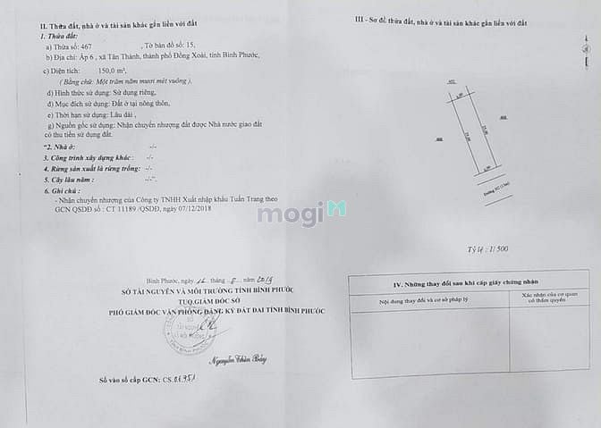 Hình ảnh Thanh lý 8 lô đất Tp.Đồng xoài, DT: 150m2, TC100%, SHR, giá 625 triệu.