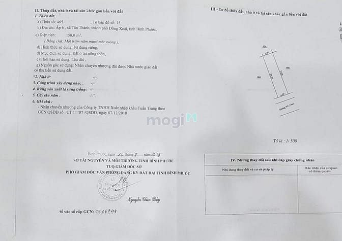 Hình ảnh Thanh lý 8 lô đất Tp.Đồng xoài, DT: 150m2, TC100%, SHR, giá 625 triệu.