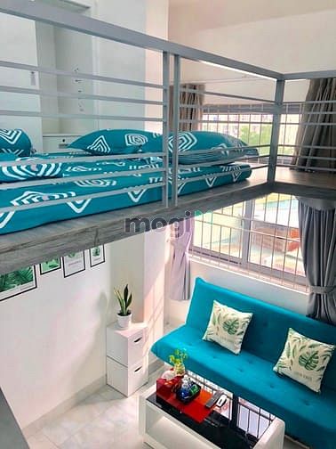 Hình ảnh Mb6623 nạp rút nhanh chóng Mini gác cao, full nội thất, máy giặt riêng, sát vách Q4🏨🌈