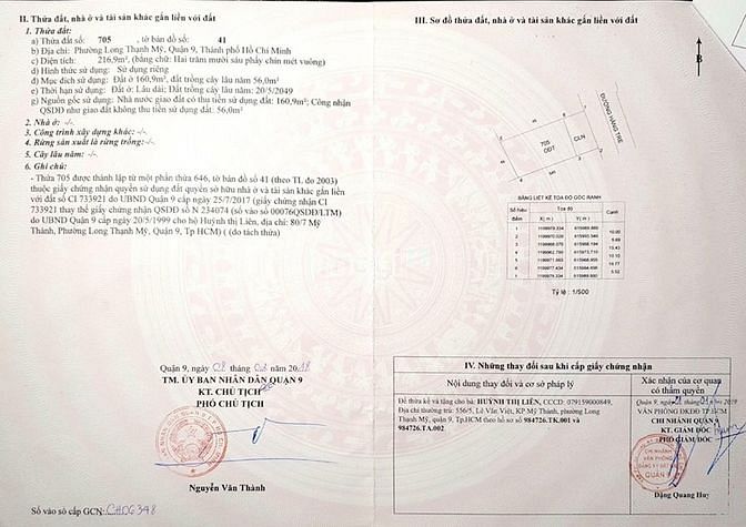 Hình ảnh Cần bán đất MT Hàng Tre cách Lê Văn Việt 50m 10x21 thổ cư 100%