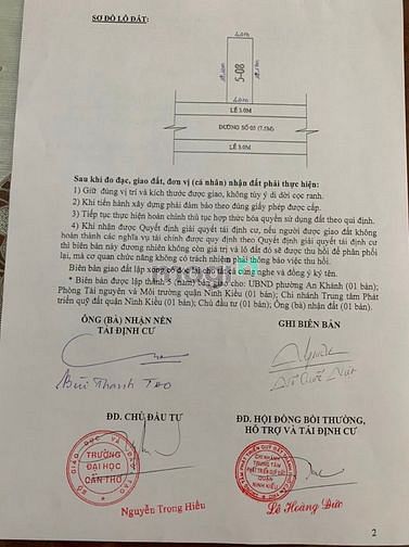 Hình ảnh Bán nền đường số 5 khu cán bộ giản viên, P. An Khánh, Q. Ninh Kiều