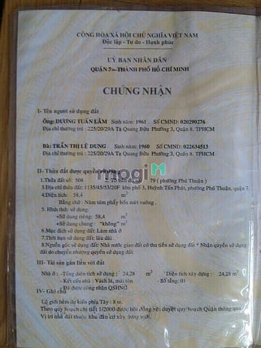 Hình ảnh Bán nhà cấp 4 Huỳnh Tấn Phát – 60m2 – 1.68 tỷ