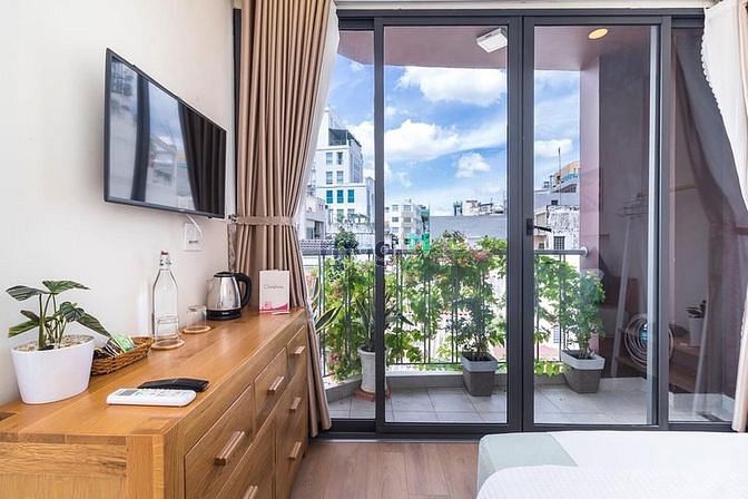Hình ảnh CHDV bao phí full nội thất hiện đại có 1phòng ngủ- ban công-Tân Định