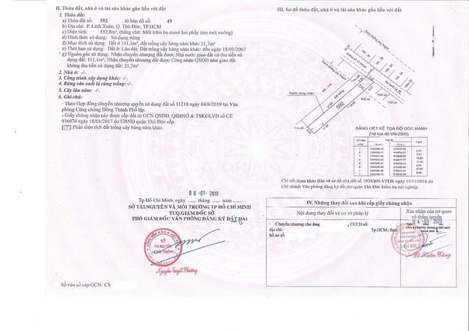 Hình ảnh Bán đất mặt tiền đường 13 Linh Xuân , Thủ Đức ( ngang 8x27m =260m )