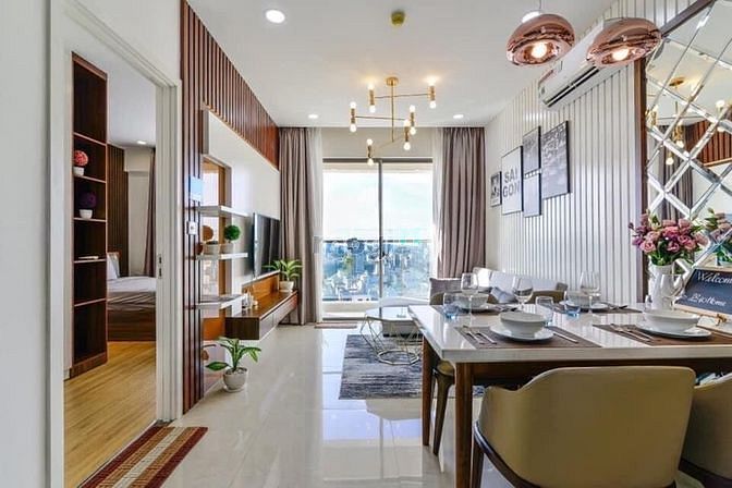 Hình ảnh Cho thuê chung cư Millennium Q4, 2PN, 65m2, full nội thất