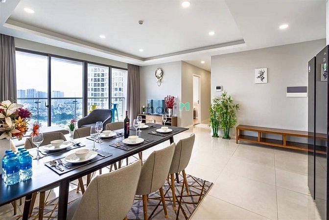 Hình ảnh Cho thuê Trang Chủ MB66.COM / Đăng Ký Tặng 66K 3 phòng ngủ Masteri Millennium 107m2 nội thất cao cấp