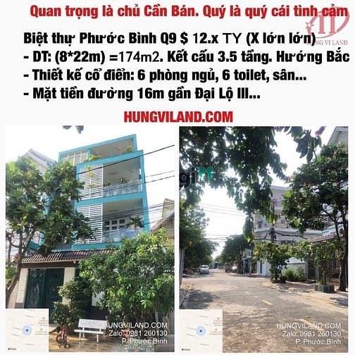 Hình ảnh HungQ9 Cần Bán Biệt Thự Đường 12 - Phước Bình - Quận 9