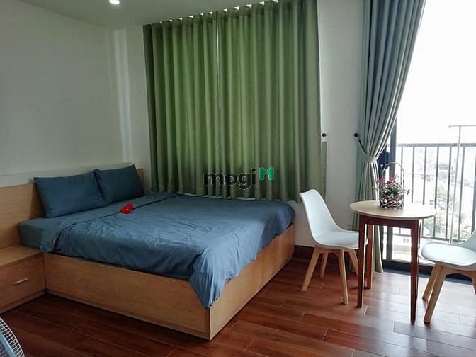 Hình ảnh Cho thuê CH Studio tầng 10,có ban công view biển, phố,full nội thất,fr
