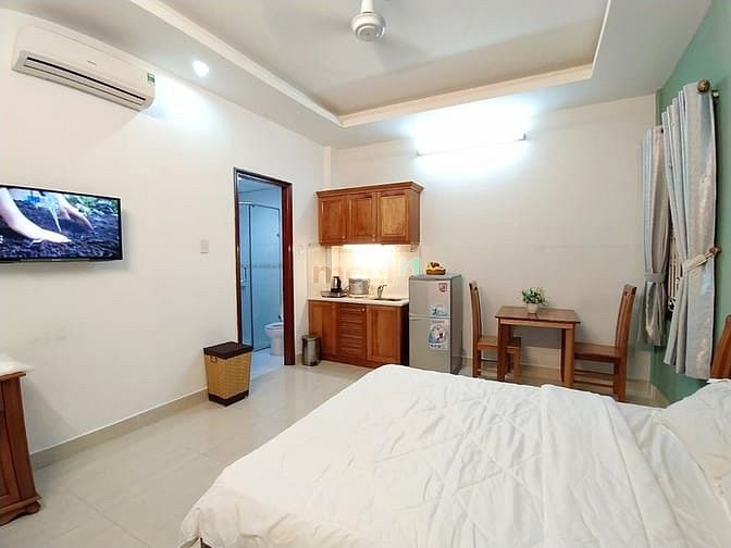 Hình ảnh Căn Hộ Gỗ Sồi Sang Trọng Cạnh bờ kè, Giá Chỉ 6tr ⚡ ⚡
