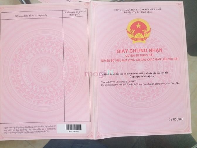 Hình ảnh Có 300tr Sở Hữu Ngay Lô Đất Sổ Riêng Thổ Cư Gần KCN Dầu Giây