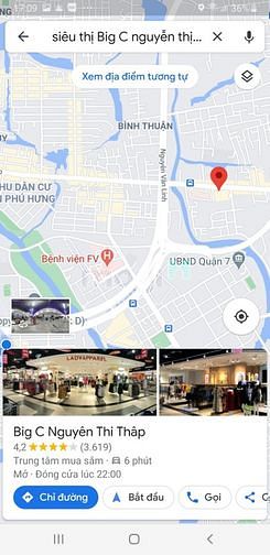 Hình ảnh Cho thuê đất MT Nguyễ Thị Thập kế siêu thị Big C, 400m2, giá 120 triệu
