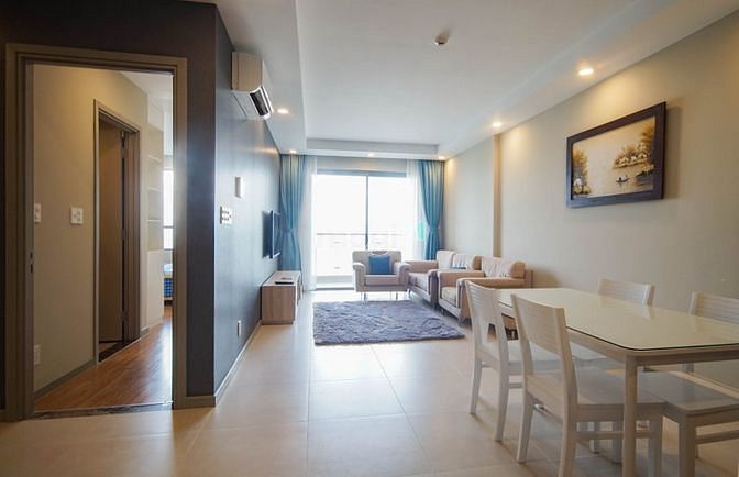 Hình ảnh Cho thuê chung cư The Gold View Q4, 92m2, view hồ bơi, full NT,16tr/th
