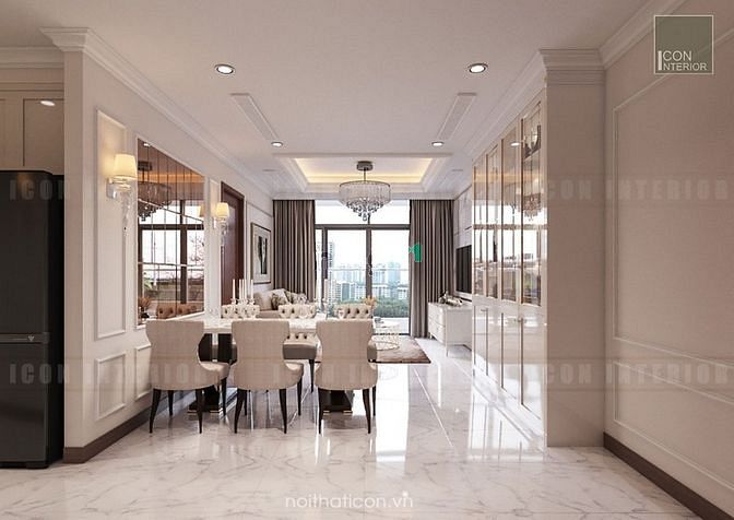 Hình ảnh ✔ Cho thuê CHCC HÙNG VƯƠNG PLAZA 132m 3pn 3wc - Nội thất đầy đủ