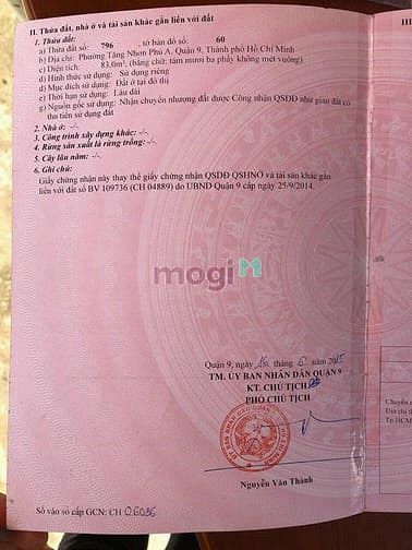 Hình ảnh Lô đất đẹp nhất Góc 2 mặt tiền Phường Tăng Nhơn Phú A Q9