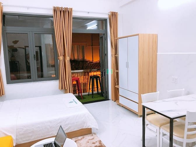 Hình ảnh Studio_có ban công full nội thất_ngay ngã tư Bảy Hiền,Hoàng Hoa Thám