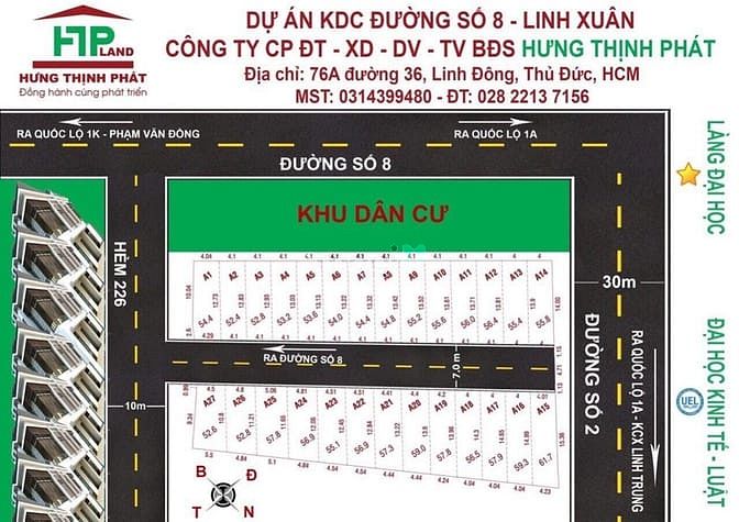 Hình ảnh Thanh Lý Lại Lô Đất Dự Án Cũ Đường SỐ 8 , Linh Xuân , TĐ . Sổ Riêng