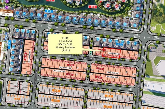 Hình ảnh 5 lô Ngoại giao Đất Quảng Riverside 90m2 giá 1.7x tỷ