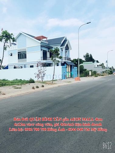 Hình ảnh Bán đất thổ cư khu dân cư mới Bình Tân cách AEON MALL 4km