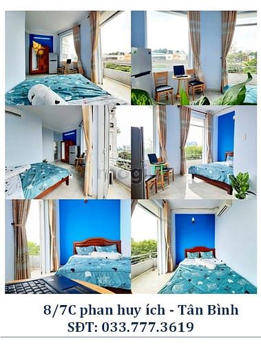 Hình ảnh Phòng đẹp, bancol view thành phố, cho CHDV đối diện KCN Tân Bình