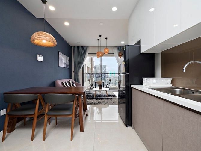Hình ảnh Cho thuê chung cư Millennium Q4, 65m2, 2PN, view hồ bơi, full nội thất