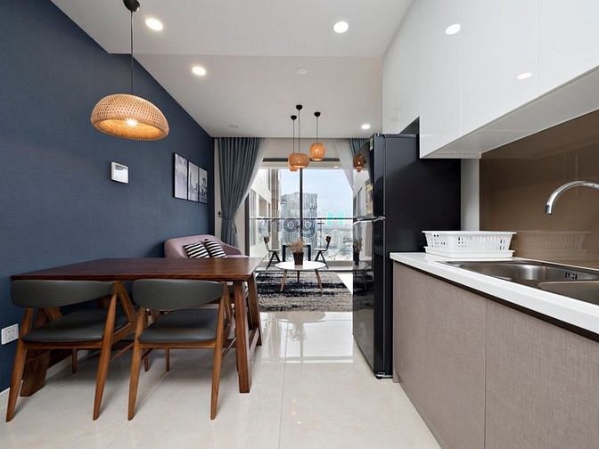 Hình ảnh Cho thuê chung cư Millennium Q4, 65m2, 2PN, view hồ bơi, full nội thất
