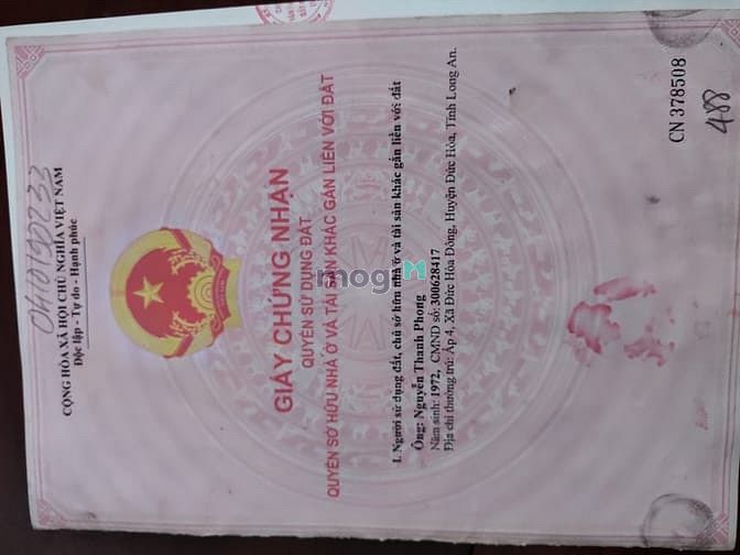 Hình ảnh Bán đất hoặc anh chị có thể môi giới đất 401m2 Đức Hoà Đông Long An