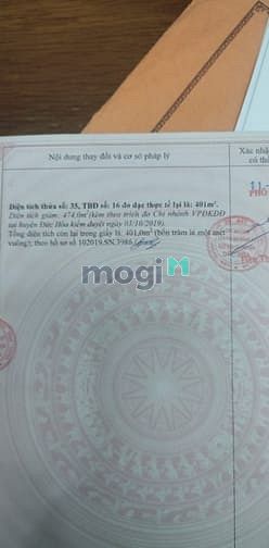 Hình ảnh Bán đất hoặc anh chị có thể môi giới đất 401m2 Đức Hoà Đông Long An