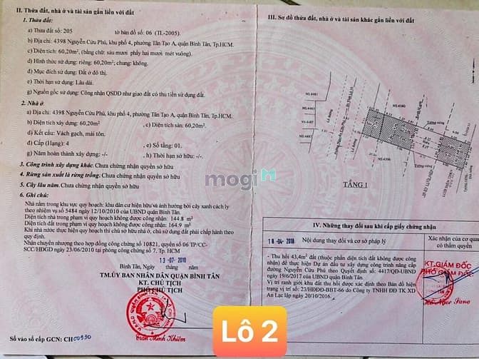 Hình ảnh Nhà MT 7x26m KD P.Trọ Nguyễn Cửu Phú Bình Tân