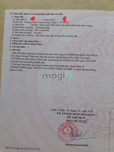 Hình ảnh Chính chủ bán đất thổ cư thuộc khu quy hoạch phường Bình Trưng Đông
