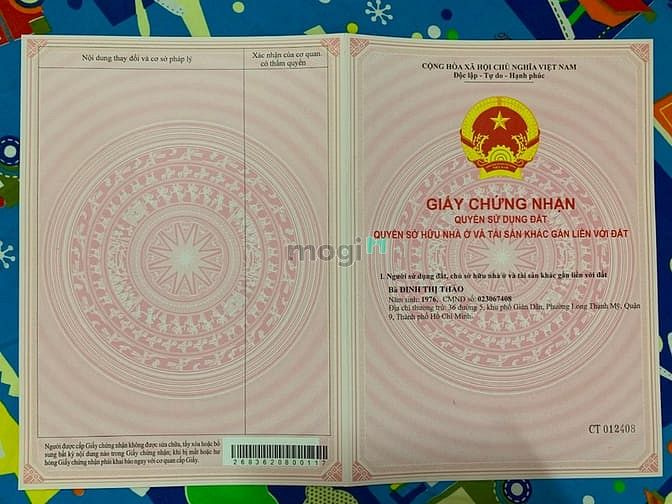 Hình ảnh Cần bán 4 lô liền kề MT Cầu Xây 2 Tân Phú Quận 9 diện tích 17x36