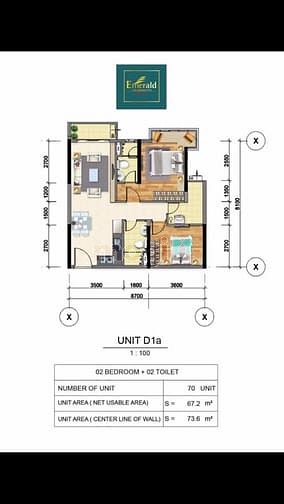 Hình ảnh Chính chủ cần Bán Mb6623 nạp rút nhanh chóng celadon emarald 73,6m2