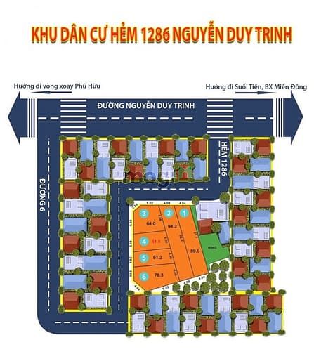 Hình ảnh Bán đất 51m thổ - Tây Nam - đường Nguyễn Duy Trinh , Quận 9