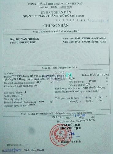 Hình ảnh bán nhà 37/23/8/1 Hồ Văn Long, Bình Hưng Hòa B, Bình Tân, TP.HCM