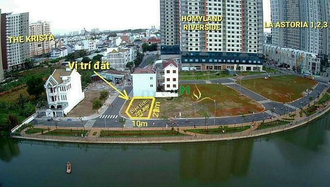 Hình ảnh Nền Biệt thự VIP lô Góc 2 mặt tiền sông THÀNH PHỐ THỦ ĐỨC- Chỉ 105tr/m