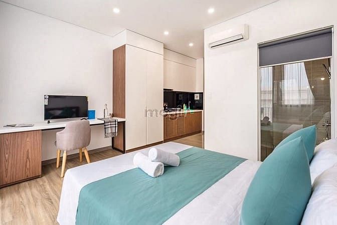 Hình ảnh Căn Hộ StuDio Full Nội Thất Mới 100% Ban Công Lớn View LandMark 81