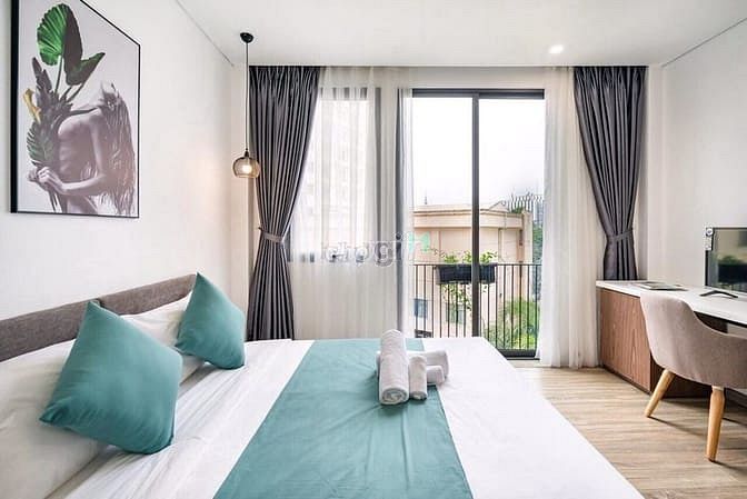 Hình ảnh Căn Hộ StuDio Full Nội Thất Mới 100% Ban Công Lớn View LandMark 81