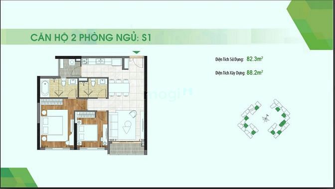 Hình ảnh Sadora giá rẻ kịch sàn, chỉ 15 triệu/tháng/căn 2pn, full nội thất