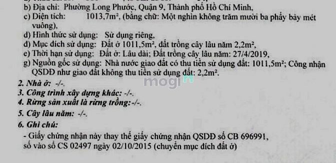 Hình ảnh Lô đất MT 1013m2 đường số 8 phường Long Phước Quận 9 Giá hot 14,5 tỷ