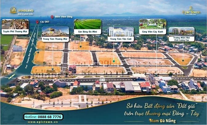 Hình ảnh EpicTown nhận đặt chỗ chỉ 15tr/m2 đất thổ cư 100%