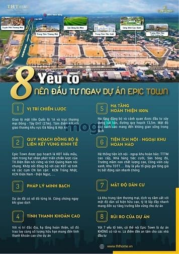 Hình ảnh EpicTown nhận đặt chỗ chỉ 15tr/m2 đất thổ cư 100%