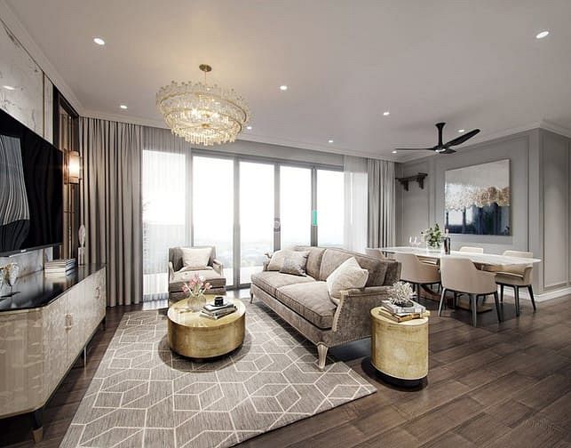 Hình ảnh Cho thuê Chung cư Happy Valley, PMH, dt 135m2 3PN 2WC nội thất cao cấp
