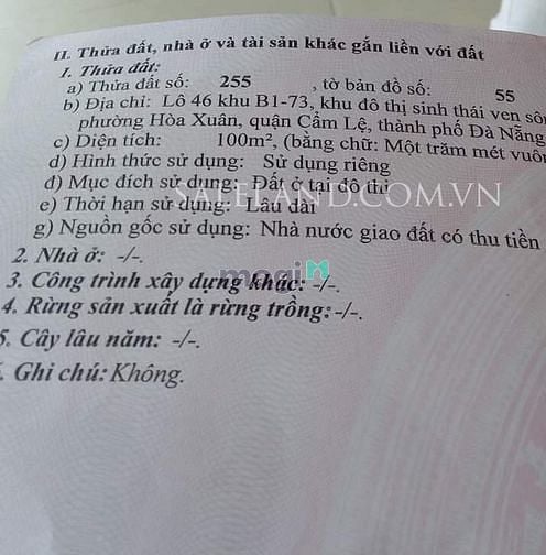 Hình ảnh Cần bán lô đất đẹp đường Nguyễn Hiến Lê