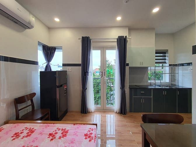 Hình ảnh Studio ban công Q2🎁sát Chợ Đo Đạc thoáng mát, an ninh, máy giặt riêng