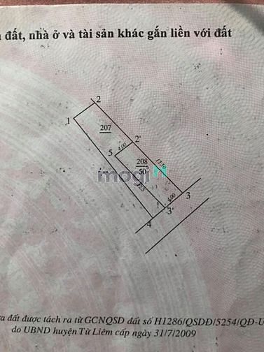 Hình ảnh Chính chủ bán đất Bắc Từ Liêm,50m2,Ô tô, kinh doanh