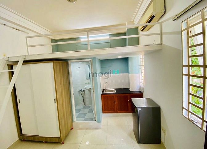 Hình ảnh Phòng trọ Tân Phú, còn thơm mùi sơn, máy lạnh mới, tủ bếp, nóng lạnh