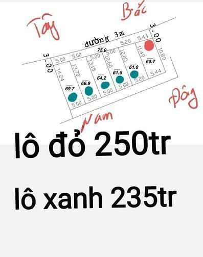 Hình ảnh Bán lô 61m2 235tr thôn Thắng trí Minh Trí Sóc Sơn
