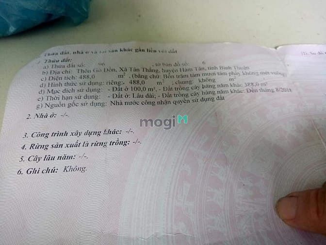 Hình ảnh Đất 2 MT sau lưng nhà thờ Mân Côi. Tân thắng Bình thuận