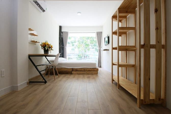 Hình ảnh Chung cư mini giá rẻ chân cầu Kênh Tẻ - có bảo vệ - hầm để xe Full NT